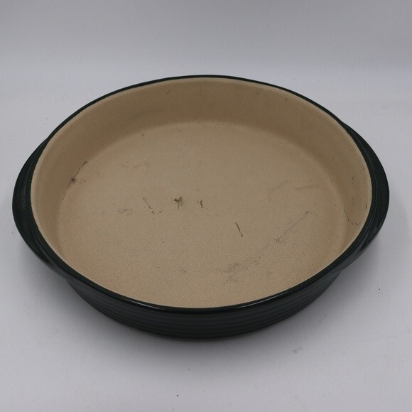 The Pampered Chef New Traditions Deep Dish Baker Green 11" Stoneware 1393 - Picture 1 of 13